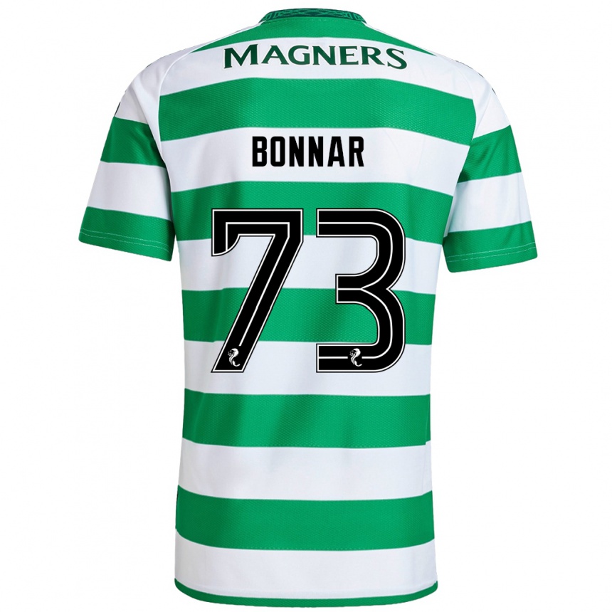 Men Football Jude Bonnar #73 Green White Home Jersey 2024/25 T-Shirt Australia