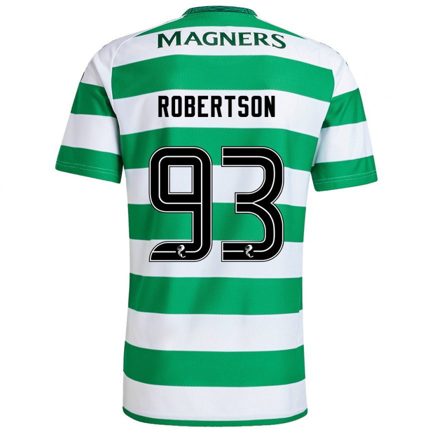 Men Football Mitchell Robertson #93 Green White Home Jersey 2024/25 T-Shirt Australia