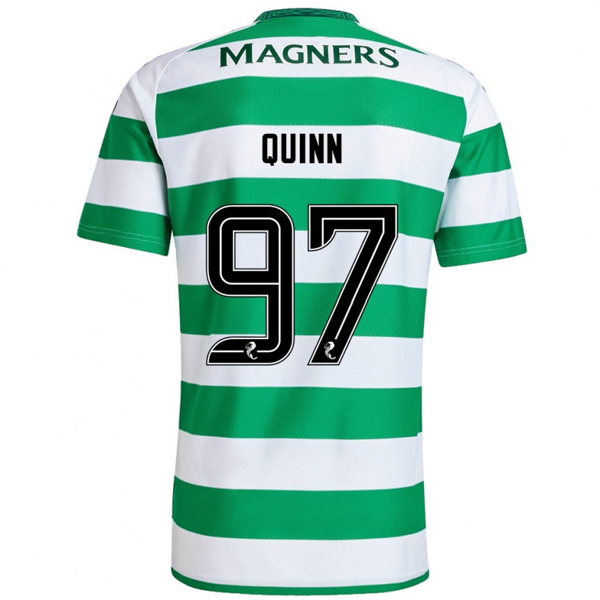 Men Football Ben Quinn #97 Green White Home Jersey 2024/25 T-Shirt Australia