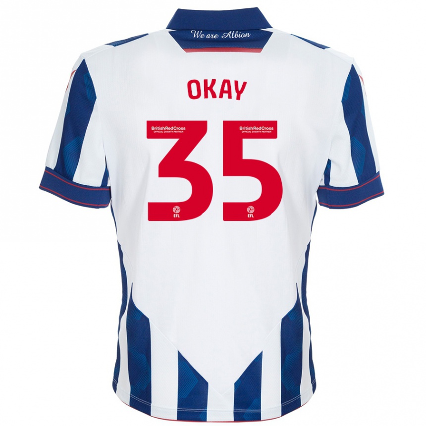 Men Football Okay Yokuşlu #35 White Dark Blue Home Jersey 2024/25 T-Shirt Australia