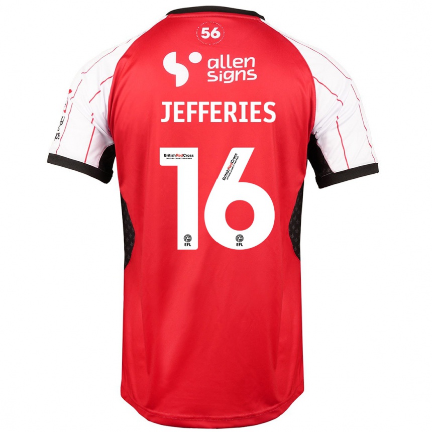 Men Football Dom Jefferies #16 White Home Jersey 2024/25 T-Shirt Australia