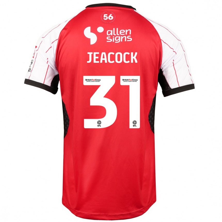 Men Football Zach Jeacock #31 White Home Jersey 2024/25 T-Shirt Australia