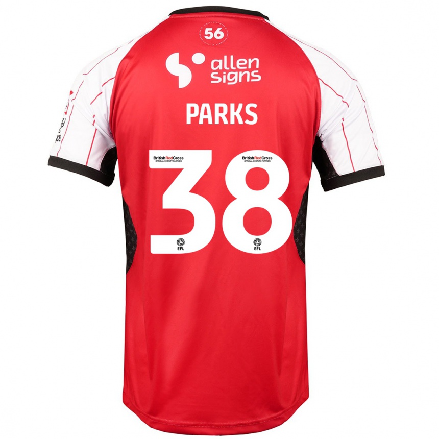 Men Football Charlie Parks #38 White Home Jersey 2024/25 T-Shirt Australia