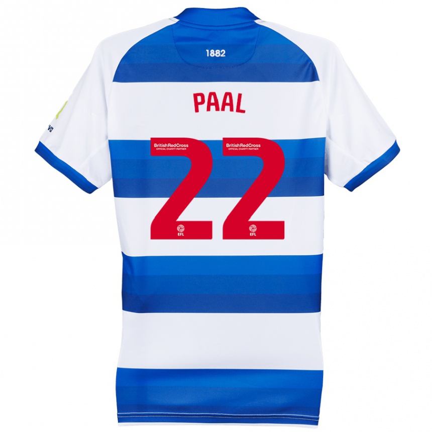 Men Football Kenneth Paal #22 White Blue Home Jersey 2024/25 T-Shirt Australia