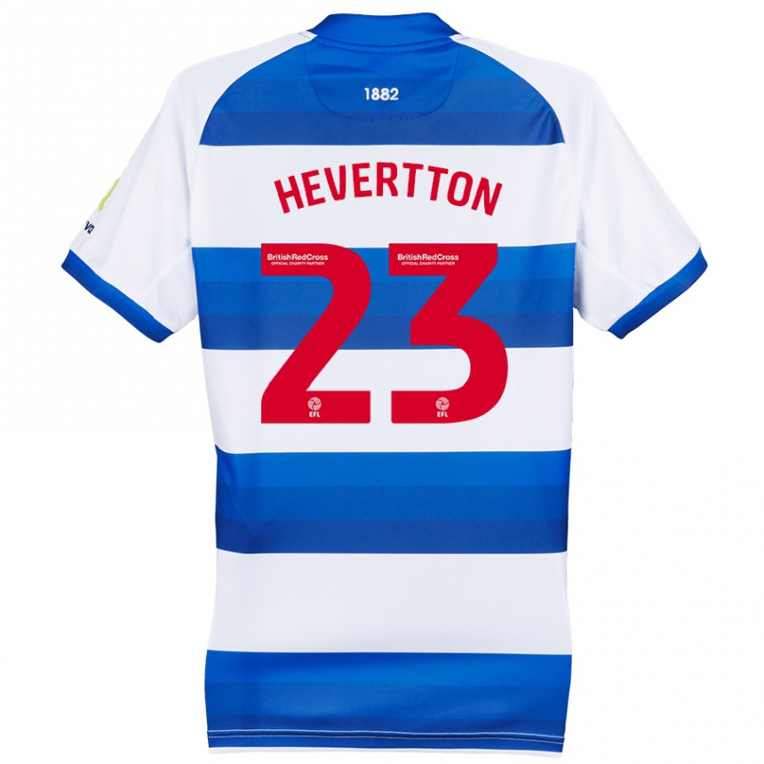 Men Football Hevertton #23 White Blue Home Jersey 2024/25 T-Shirt Australia