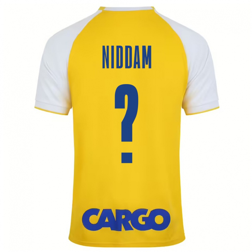 Men Football Nadav Niddam #0 Yellow White Home Jersey 2024/25 T-Shirt Australia