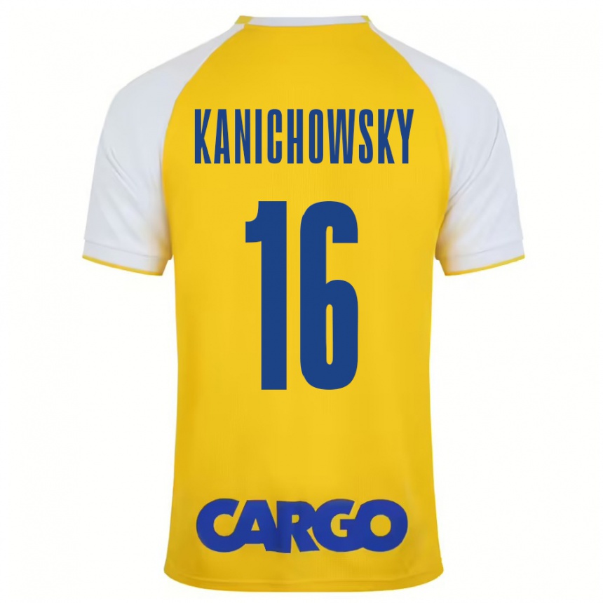 Men Football Gabi Kanichowsky #16 Yellow White Home Jersey 2024/25 T-Shirt Australia