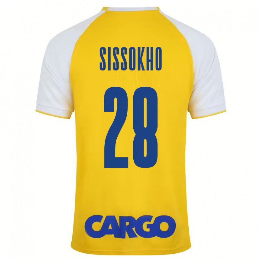 Men Football Issouf Sissokho #28 Yellow White Home Jersey 2024/25 T-Shirt Australia