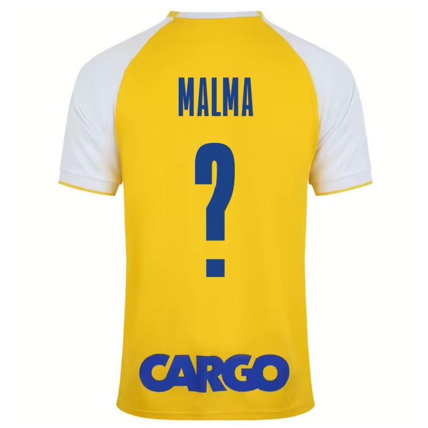 Men Football Itay Malma #0 Yellow White Home Jersey 2024/25 T-Shirt Australia