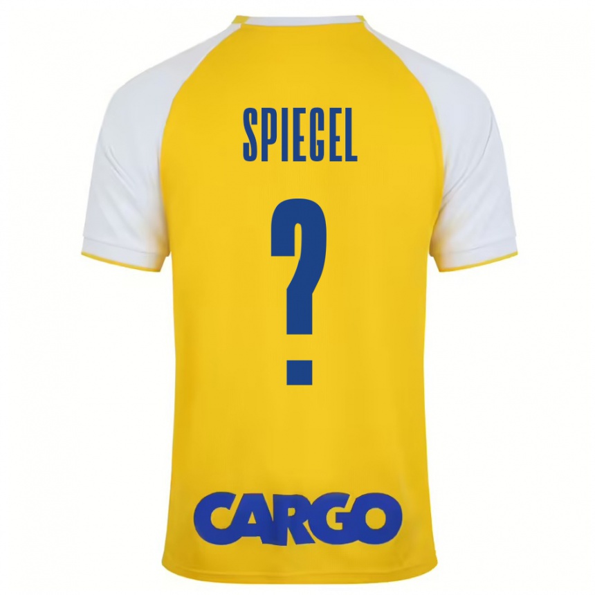 Men Football Liran Spiegel #0 Yellow White Home Jersey 2024/25 T-Shirt Australia