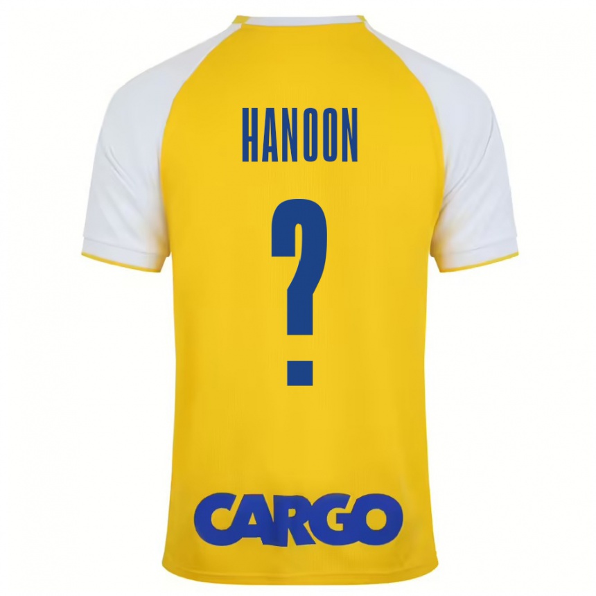 Men Football Agam Hanoon #0 Yellow White Home Jersey 2024/25 T-Shirt Australia