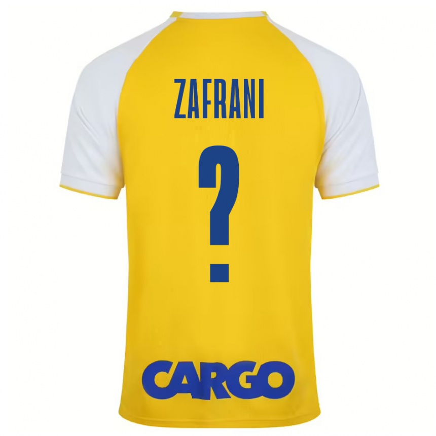 Men Football Itay Zafrani #0 Yellow White Home Jersey 2024/25 T-Shirt Australia