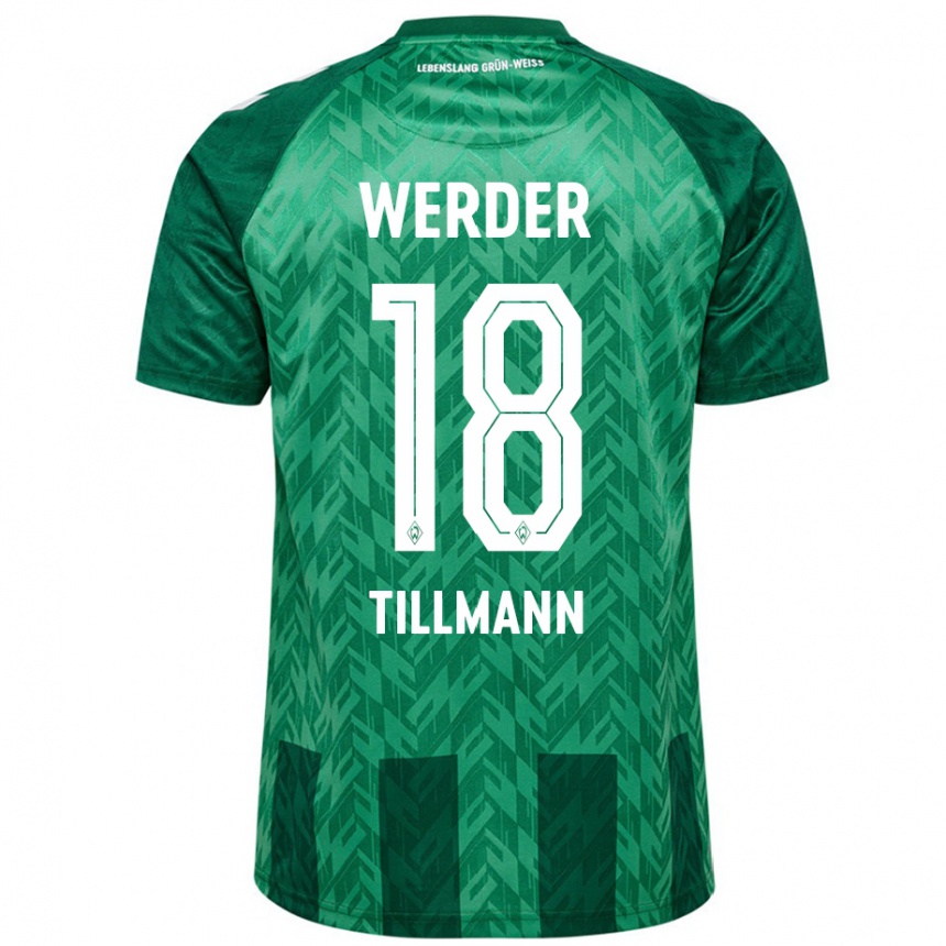 Men Football Felix Tillmann #18 Green Home Jersey 2024/25 T-Shirt Australia