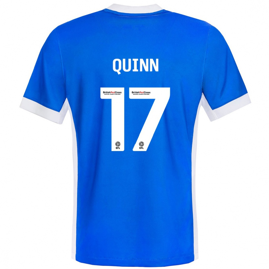 Men Football Lucy Quinn #17 Blue White Home Jersey 2024/25 T-Shirt Australia