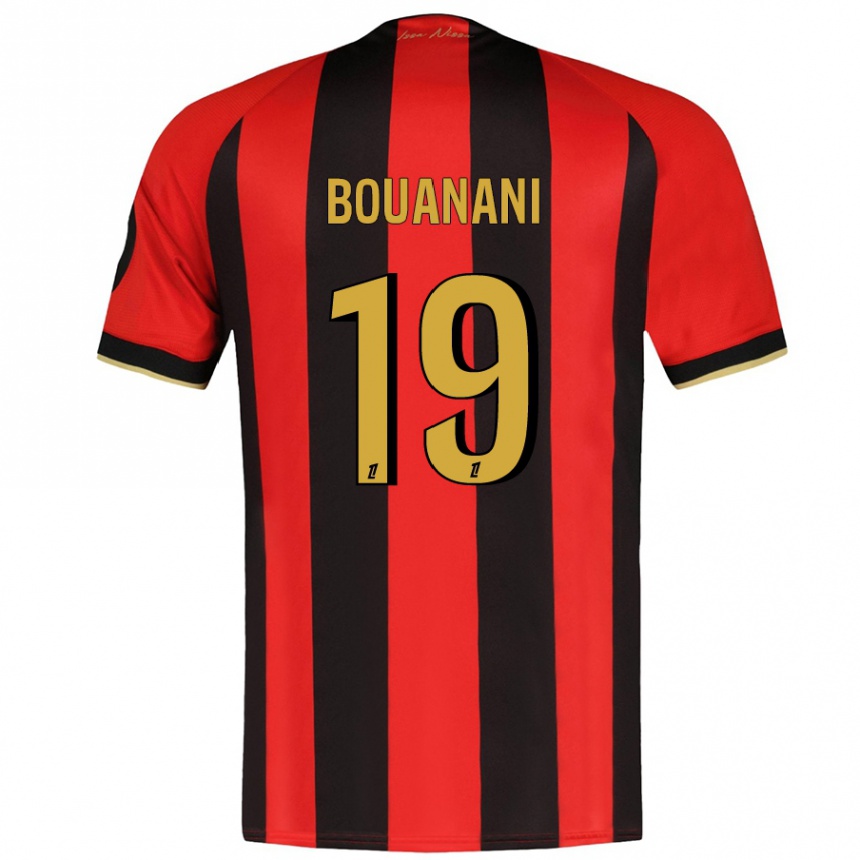 Men Football Badredine Bouanani #19 Red Black Home Jersey 2024/25 T-Shirt Australia