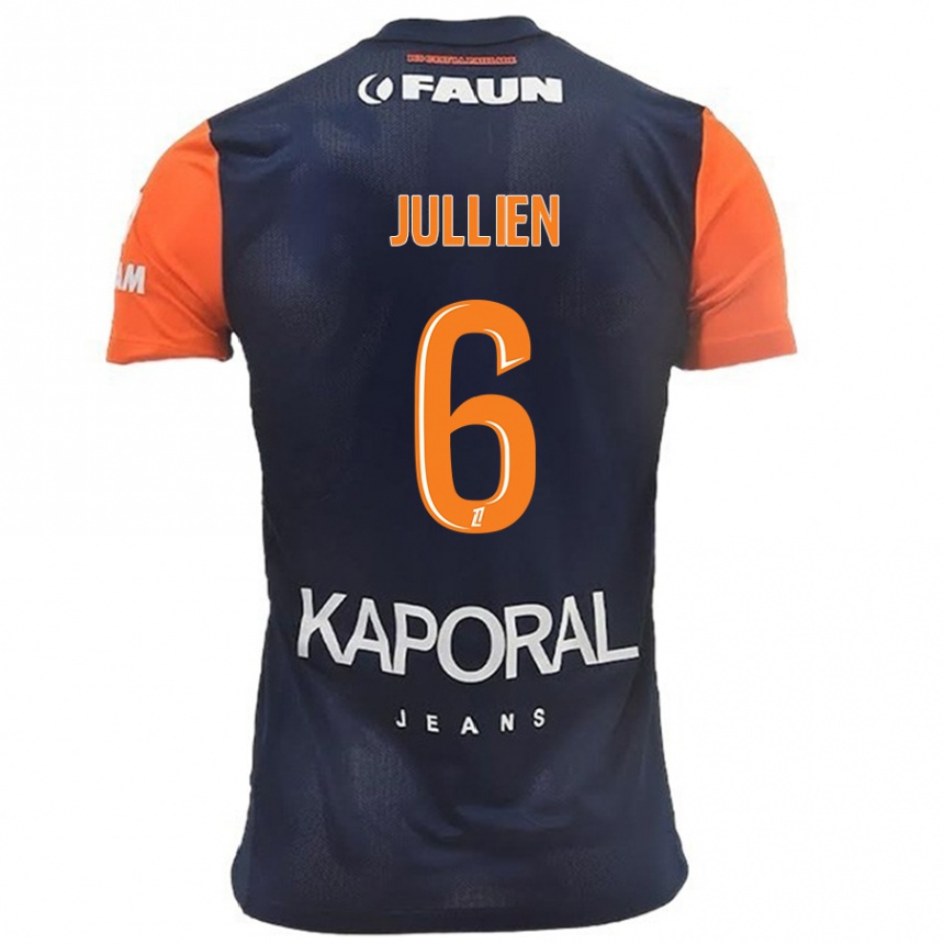 Men Football Christopher Jullien #6 Navy Blue Orange Home Jersey 2024/25 T-Shirt Australia