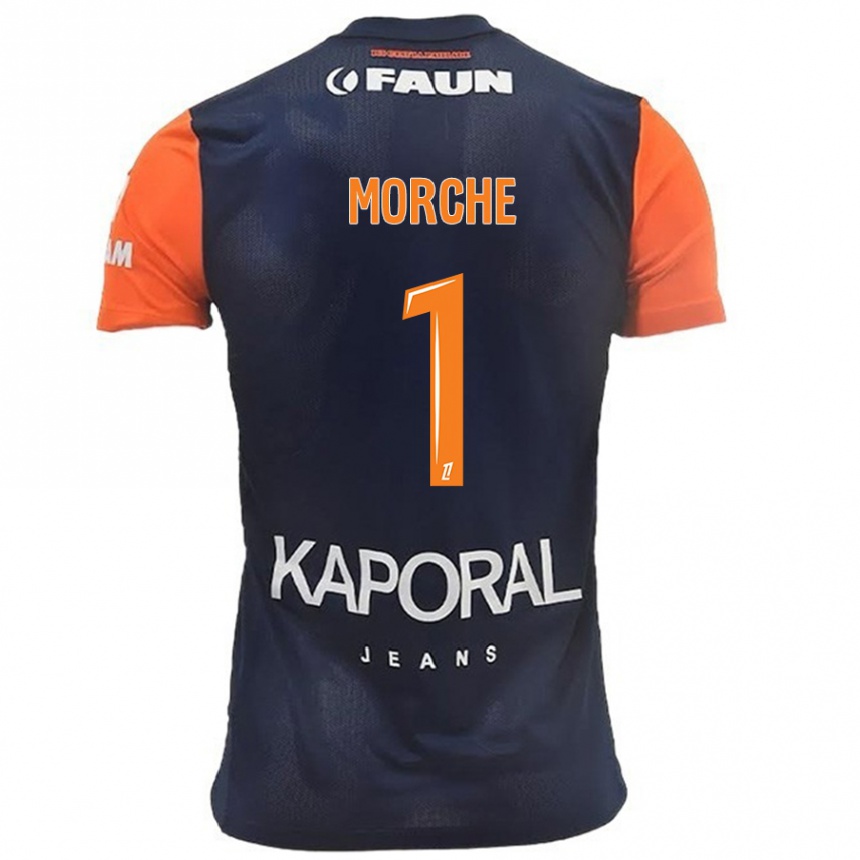 Men Football Cosette Morché #1 Navy Blue Orange Home Jersey 2024/25 T-Shirt Australia