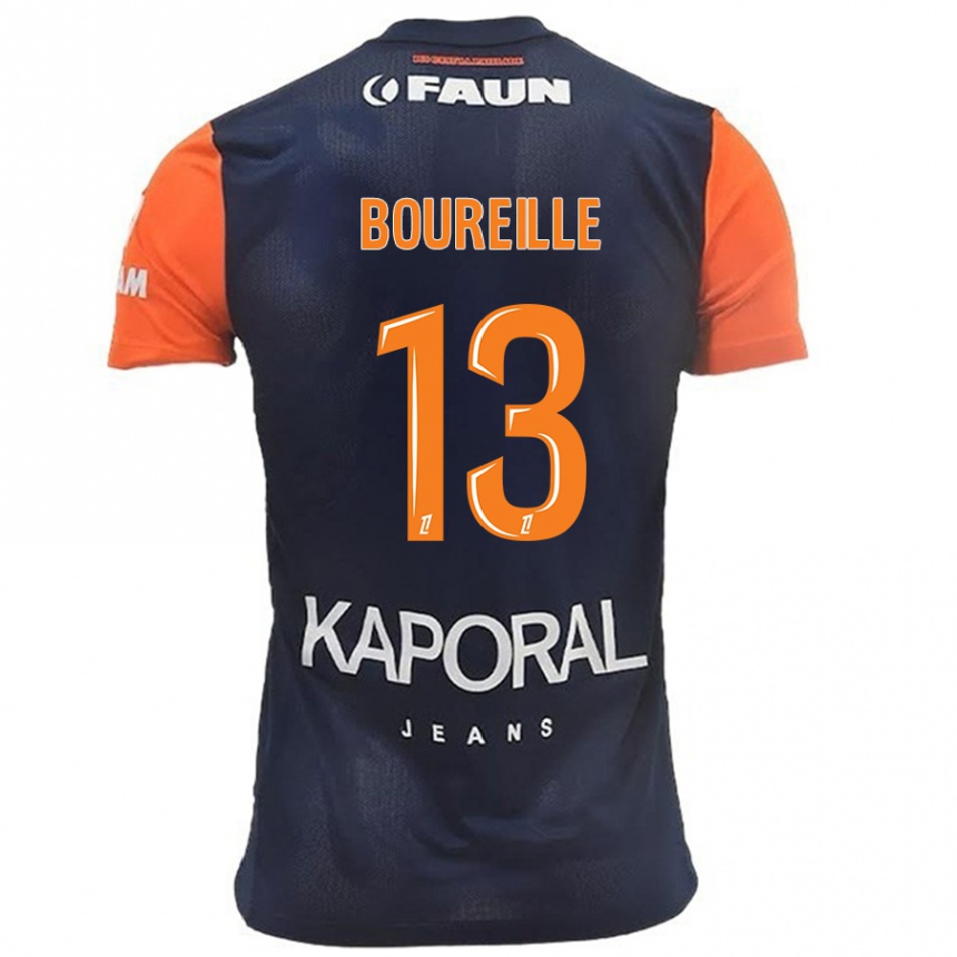 Men Football Celeste Boureille #13 Navy Blue Orange Home Jersey 2024/25 T-Shirt Australia