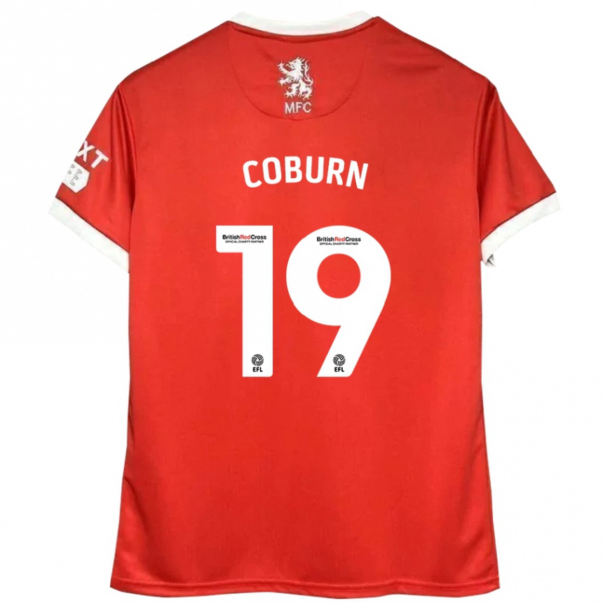 Men Football Josh Coburn #19 Red White Home Jersey 2024/25 T-Shirt Australia