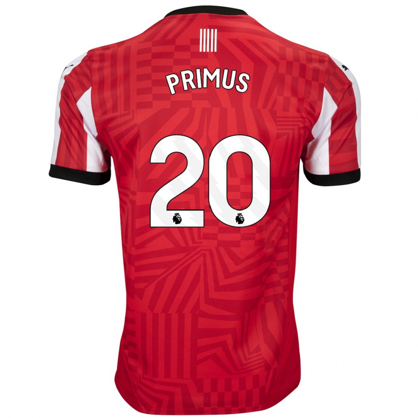 Men Football Atlanta Primus #20 Red White Home Jersey 2024/25 T-Shirt Australia