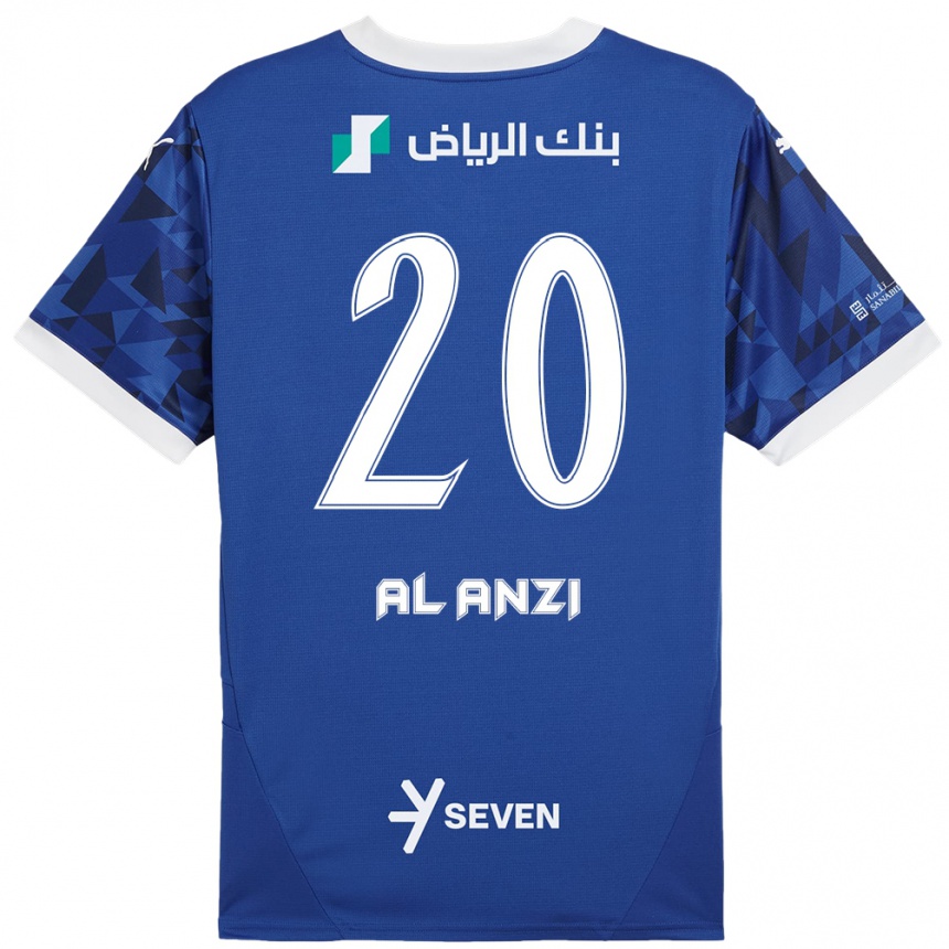 Men Football Areej Al-Anzi #20 Dark Blue White Home Jersey 2024/25 T-Shirt Australia