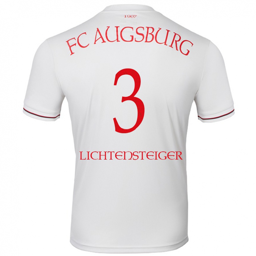 Men Football David Lichtensteiger #3 White Home Jersey 2024/25 T-Shirt Australia