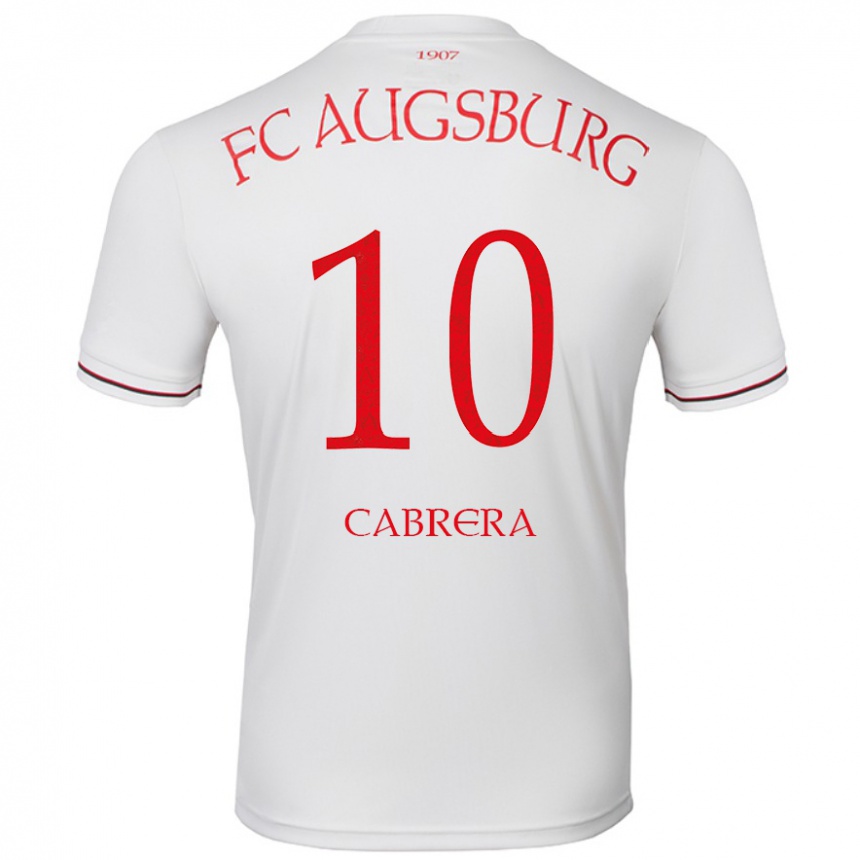 Men Football Juan Cabrera #10 White Home Jersey 2024/25 T-Shirt Australia