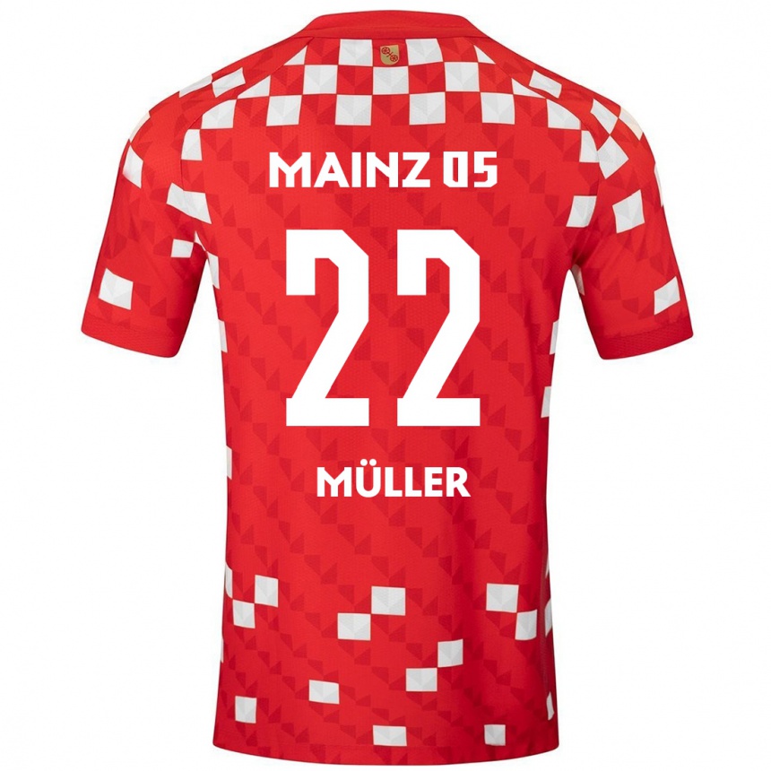 Men Football Tim Müller #22 White Red Home Jersey 2024/25 T-Shirt Australia