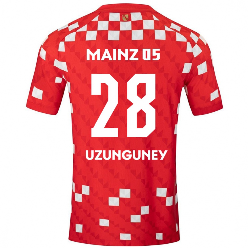 Men Football Ebru Uzungüney #28 White Red Home Jersey 2024/25 T-Shirt Australia