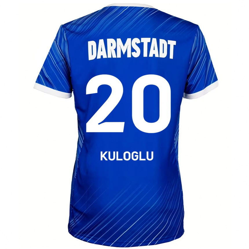 Men Football Can Kuloglu #20 Blue White Home Jersey 2024/25 T-Shirt Australia