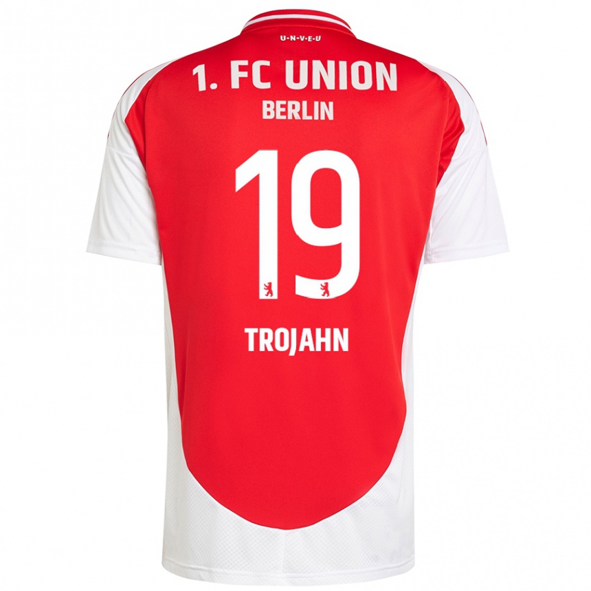 Men Football Sophie Trojahn #19 Red White Home Jersey 2024/25 T-Shirt Australia