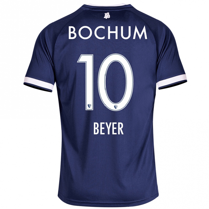 Men Football Pia Beyer #10 Dark Blue Home Jersey 2024/25 T-Shirt Australia