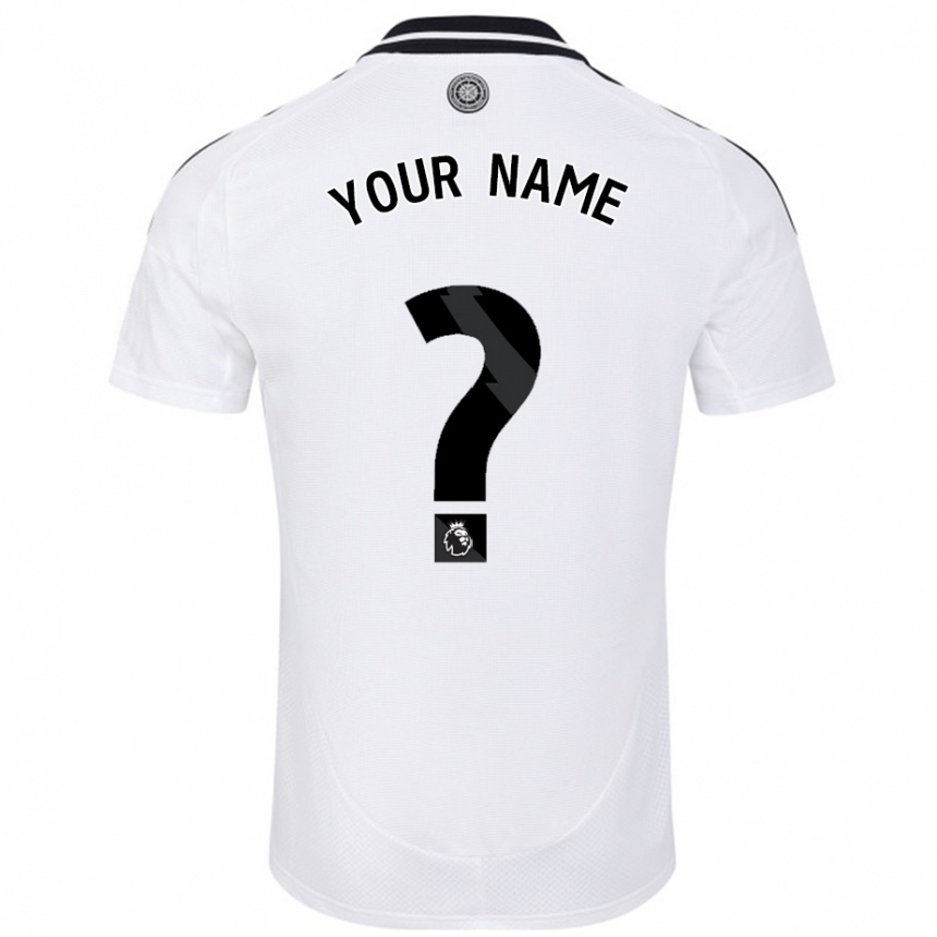 Men Football Your Name #0 White Home Jersey 2024/25 T-Shirt Australia