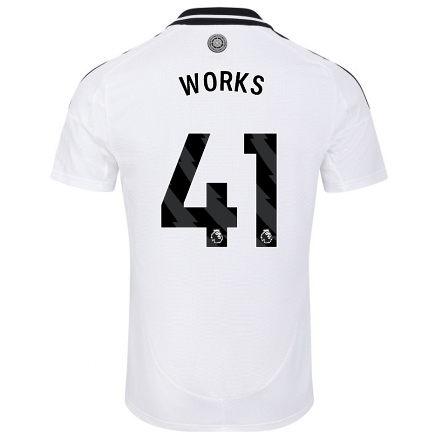 Men Football Terrell Works #41 White Home Jersey 2024/25 T-Shirt Australia