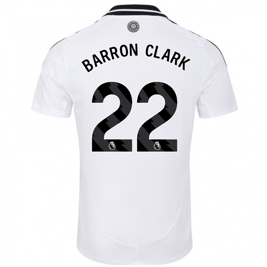 Men Football Betty Barron-Clark #22 White Home Jersey 2024/25 T-Shirt Australia