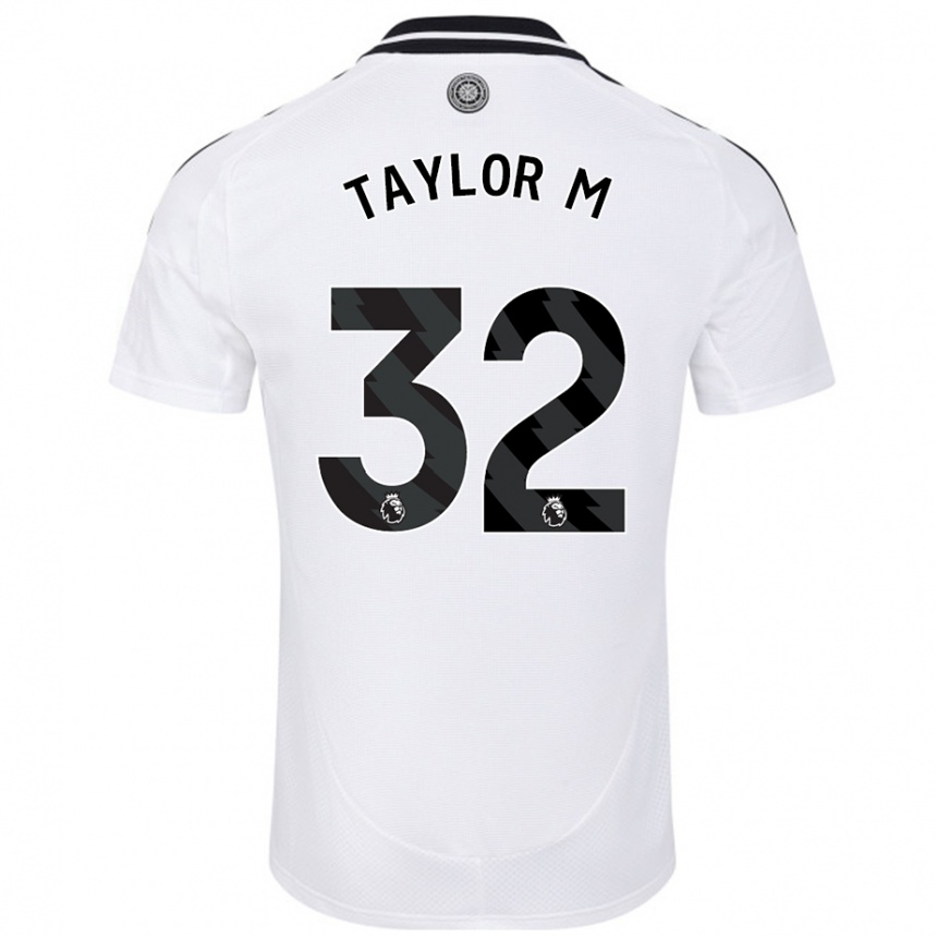 Men Football Belle Taylor-M #32 White Home Jersey 2024/25 T-Shirt Australia