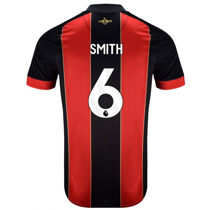 Men Football Maisy Smith #6 Red Black Home Jersey 2024/25 T-Shirt Australia