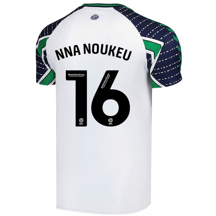 Men Football Blondy Nna Noukeu #16 White Away Jersey 2024/25 T-Shirt Australia