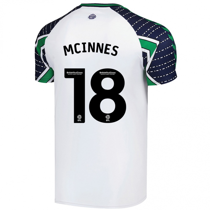 Men Football Libby Mcinnes #18 White Away Jersey 2024/25 T-Shirt Australia