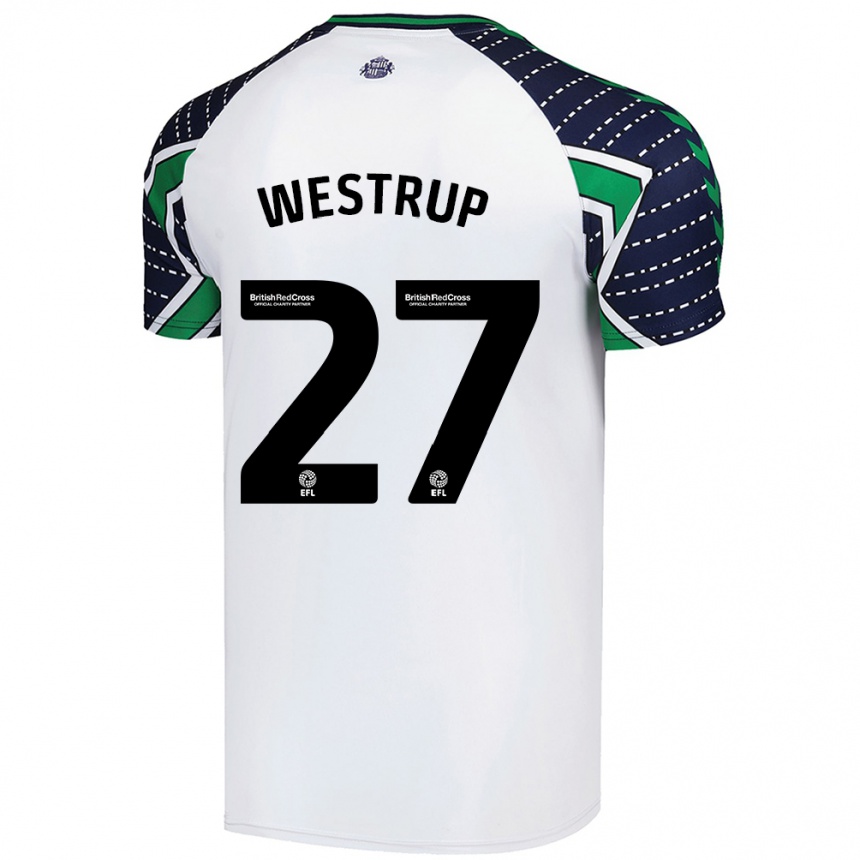 Men Football Brianna Westrup #27 White Away Jersey 2024/25 T-Shirt Australia