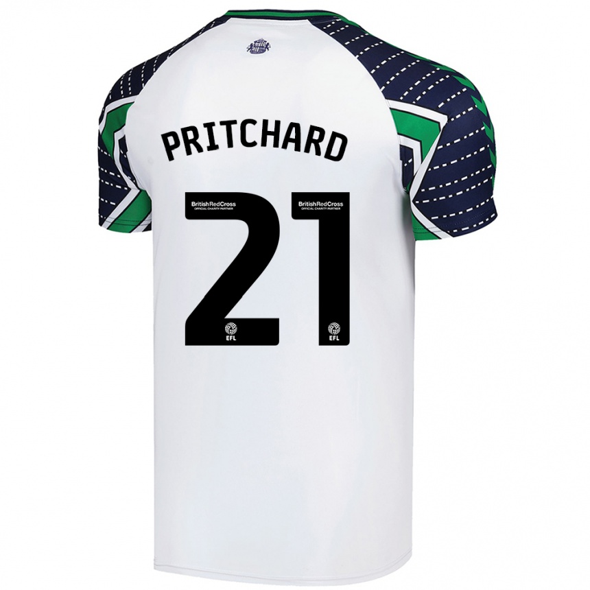 Men Football Alex Pritchard #21 White Away Jersey 2024/25 T-Shirt Australia