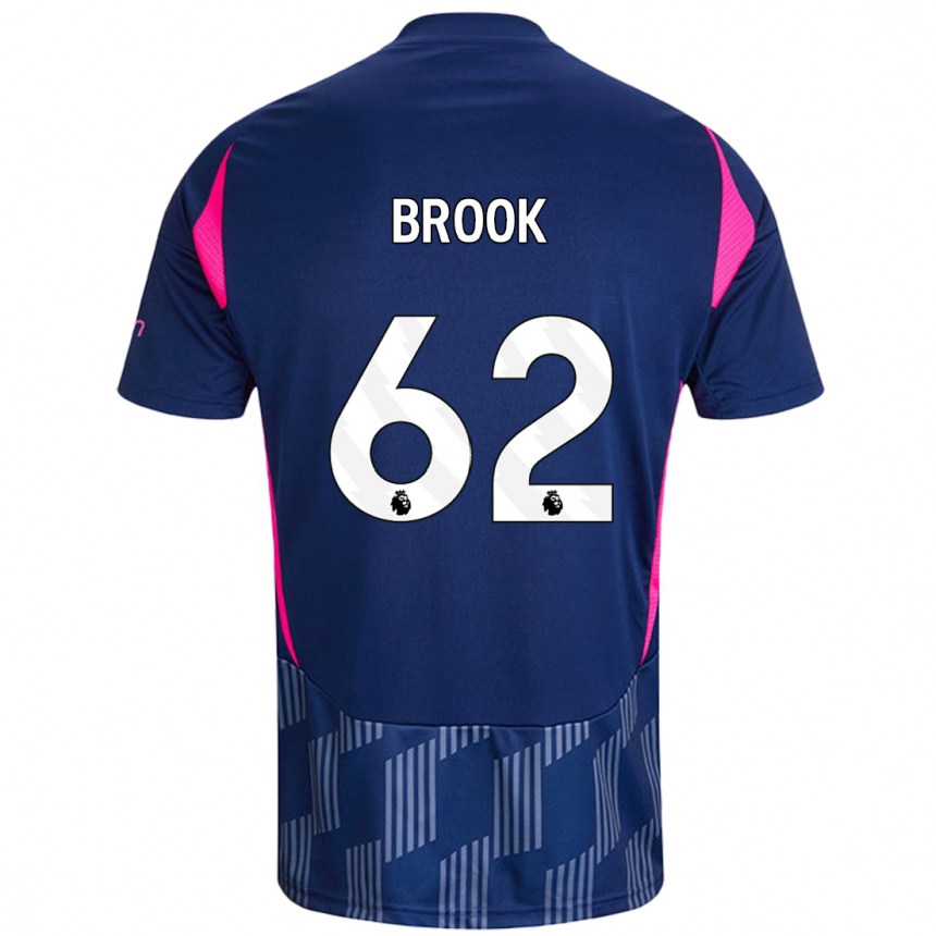 Men Football Will Brook #62 Royal Blue Pink Away Jersey 2024/25 T-Shirt Australia