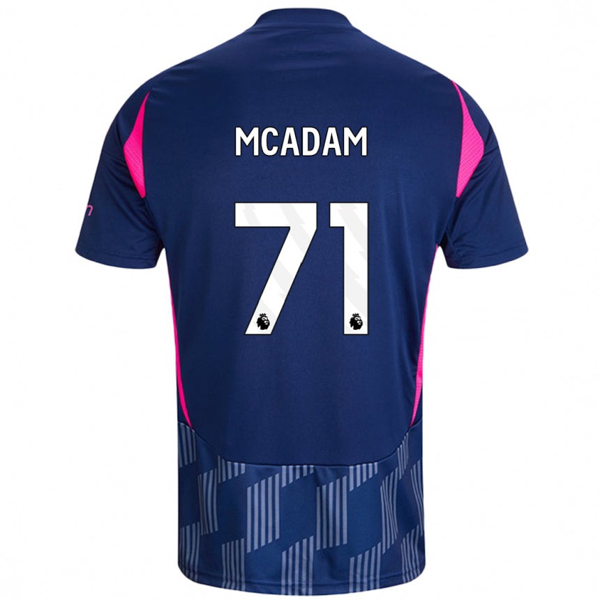 Men Football Kyle Mcadam #71 Royal Blue Pink Away Jersey 2024/25 T-Shirt Australia