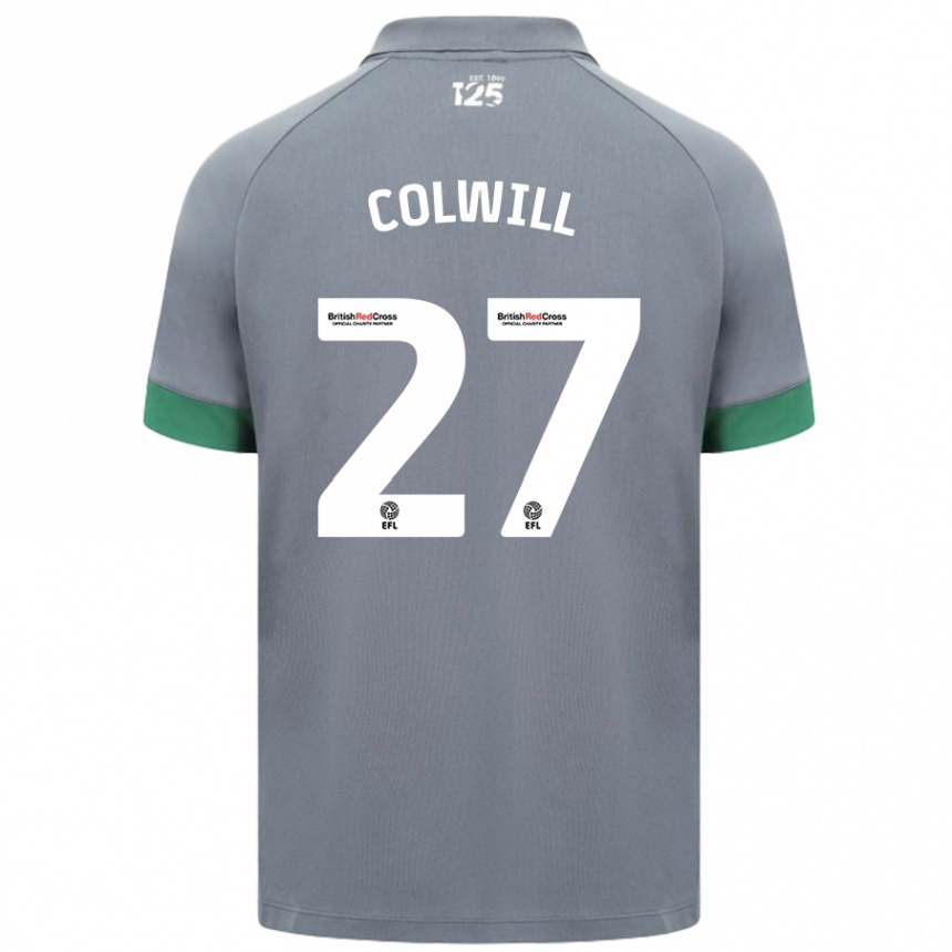 Men Football Rubin Colwill #27 Dark Gray Away Jersey 2024/25 T-Shirt Australia