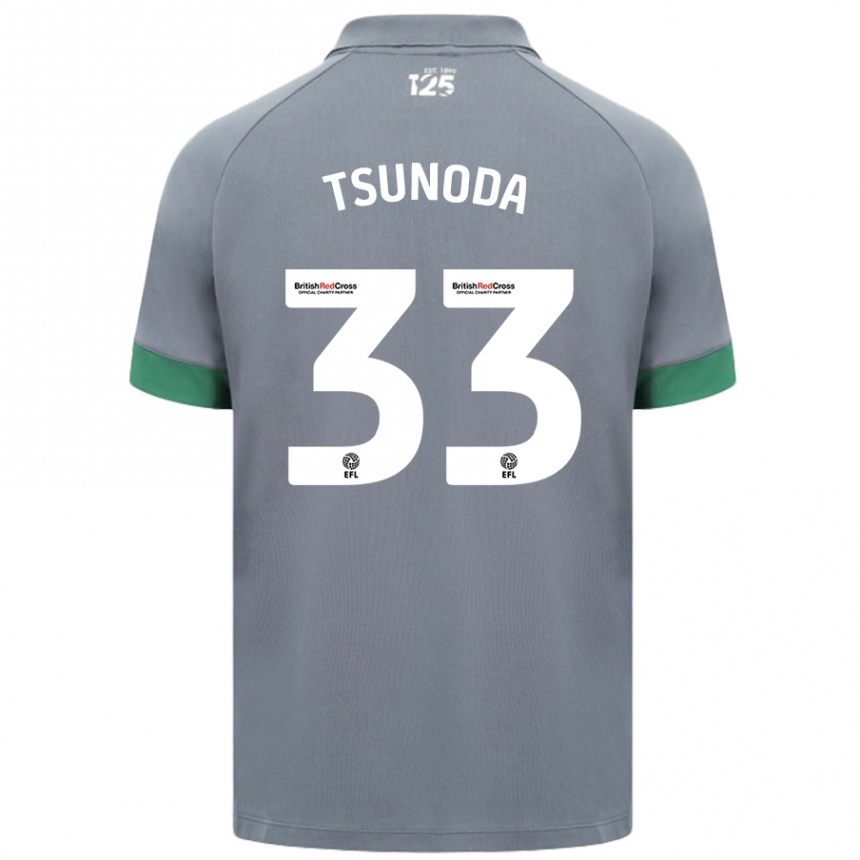 Men Football Ryotaro Tsunoda #33 Dark Gray Away Jersey 2024/25 T-Shirt Australia