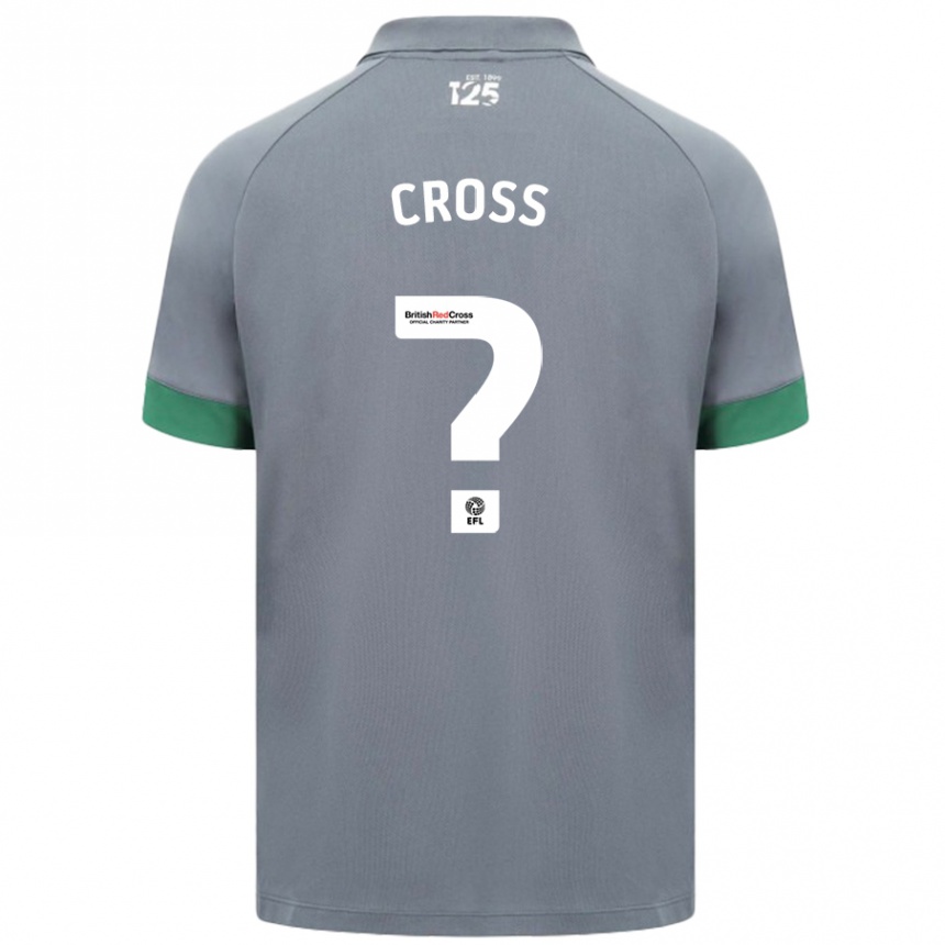 Men Football Alex Cross #0 Dark Gray Away Jersey 2024/25 T-Shirt Australia