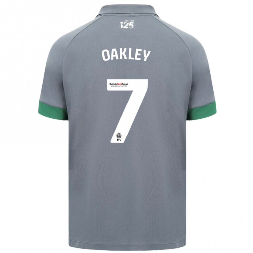 Men Football Rhianne Oakley #7 Dark Gray Away Jersey 2024/25 T-Shirt Australia