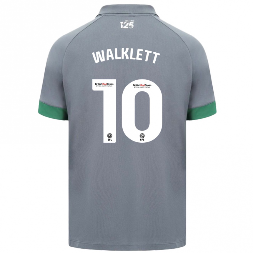 Men Football Kerry Walklett #10 Dark Gray Away Jersey 2024/25 T-Shirt Australia