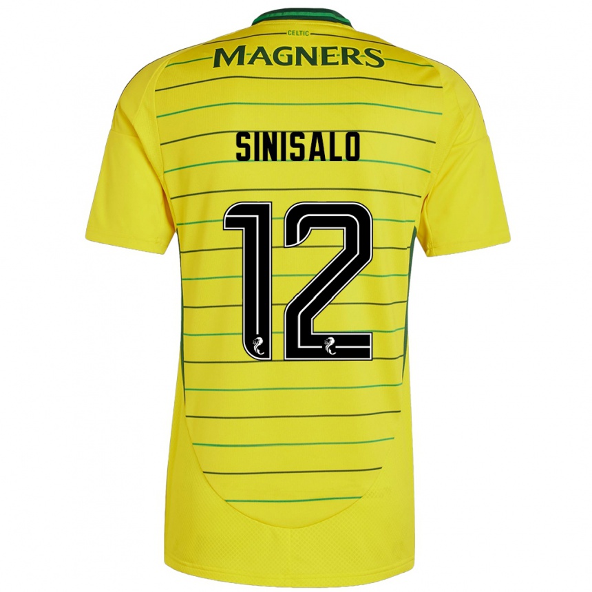 Men Football Viljami Sinisalo #12 Yellow Away Jersey 2024/25 T-Shirt Australia