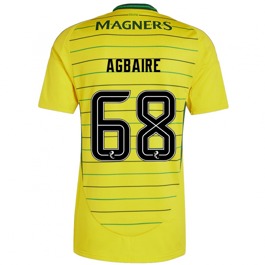 Men Football Lenny Agbaire #68 Yellow Away Jersey 2024/25 T-Shirt Australia